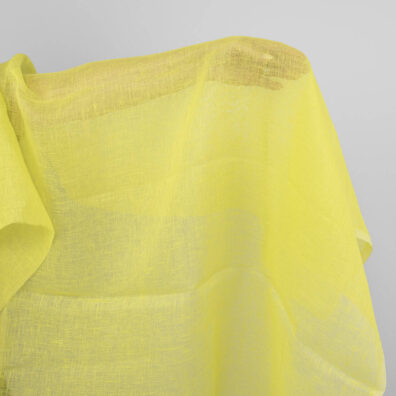 Transparenter Leinenstoff in Neon-gelb