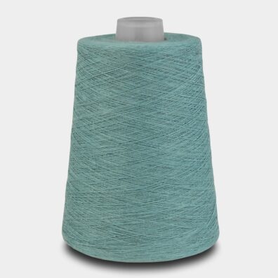 Leinengarn aquamaringrün zum Stricken, Häkeln, Weben und Schaffung von Textilien geeignet