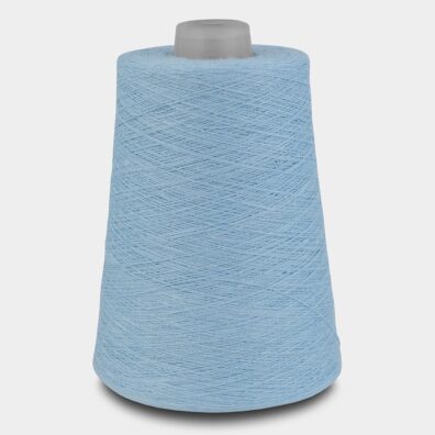 Leinengarn helles Babyblau (hellblau) zum Stricken, Häkeln, Weben und Schaffung von Textilien