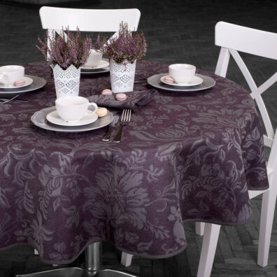 GARDA runde (ovale) violette Tischdecke
