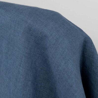 Leinenstoff jeansblau vorgewaschen, zum Nähen von Kleidung und Heimtextilien geeignet