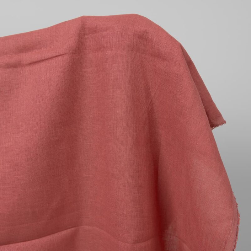 Leinenstoff kräftig rosa