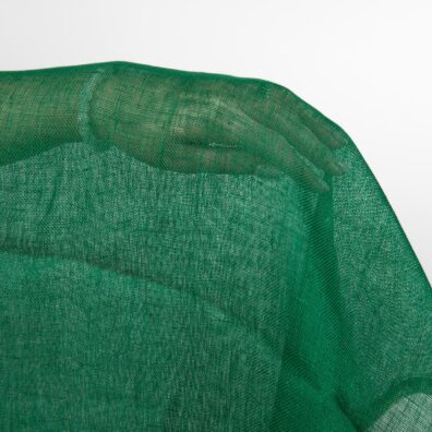 Leinenstoff in Moosgrün transparent, leicht, offen gewebt