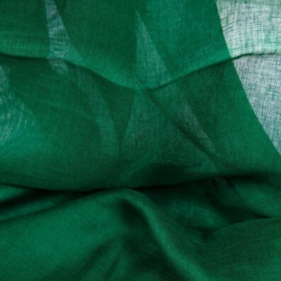 Leinenstoff grün durchsichtig