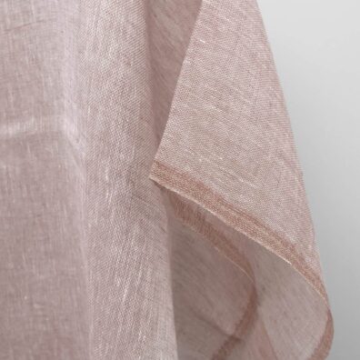 Leinenstoff hellbraun transparent, zum Nähen von Schals und Gardinen geeignet