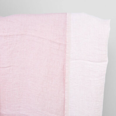 Zwei­schich­tiger Leinenstoff rosa vorgewaschen
