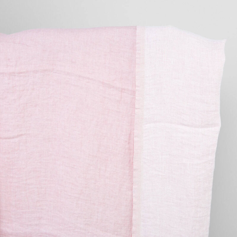 Zwei­schich­tiger Leinenstoff rosa vorgewaschen