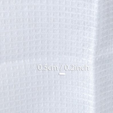 Halbleinen in Waffelpikee schneeweiß 150cm breit