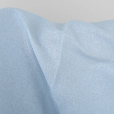 Leinen-Baumwollstoff in Hellblau zum Nähen von Kleidung und Heimtextilien geeignet