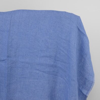 Leinenstoff blau gestreift vorgewaschen