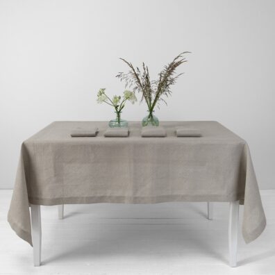 TANGO Tischdecke naturgrau