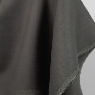 Reinleinen Stoff in Dunkelgrau