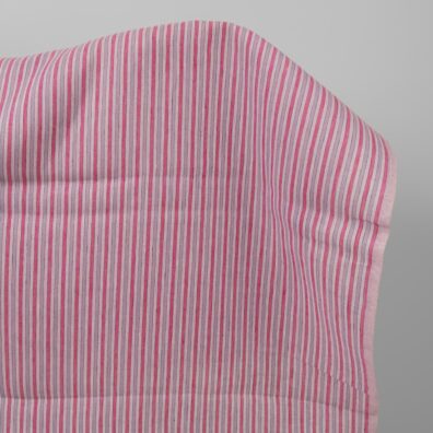 Leinenstoff lila gestreift zum Nähen von Kleidung und Heimtextilien passend