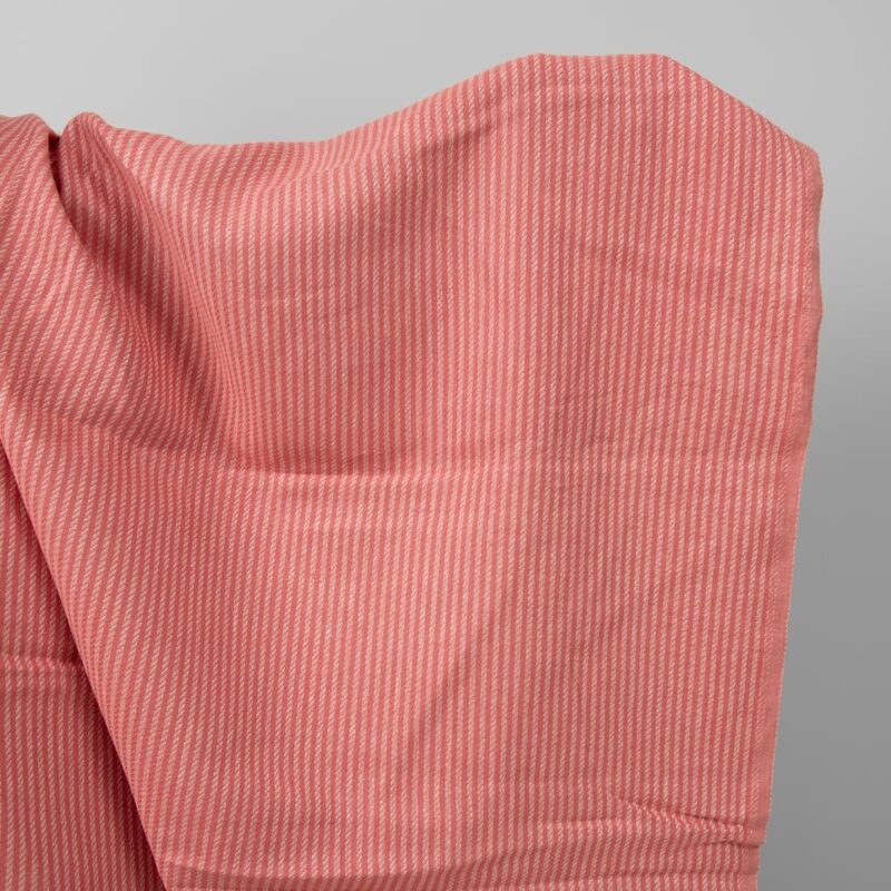 Leinenstoff rosa gestreift