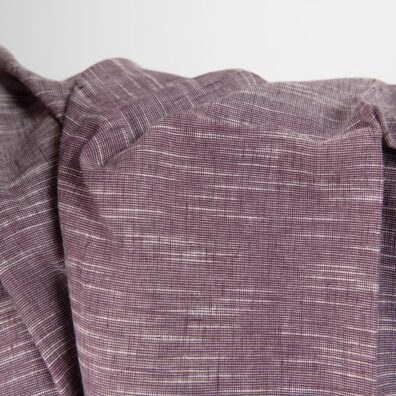 Leinen-Baumwollstoff violett-weiß meliert, geflammt, ideal zum Nähen von Kleidung und Heimtextilien