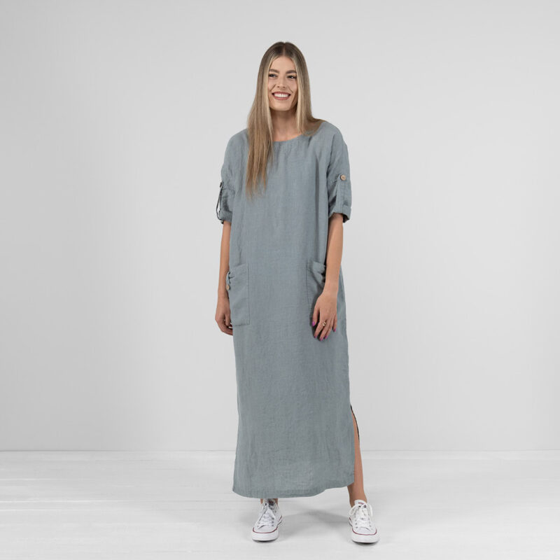 MAROCCO Kleid blaugrau