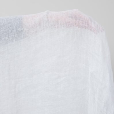 Leinenstoff schneeweiß transparent vorgewaschen, weich, geschmeidig