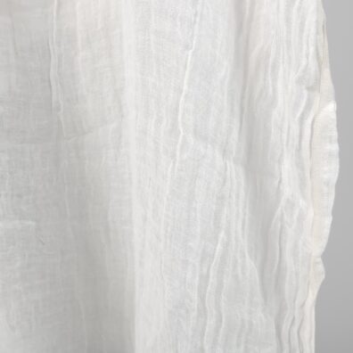 Leinenstoff milchweiß transparent vorgewaschen, ideal zum Nähen von Gardinen, Schals