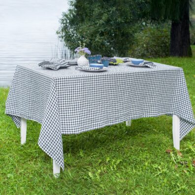 VICHY Tischdecke blau