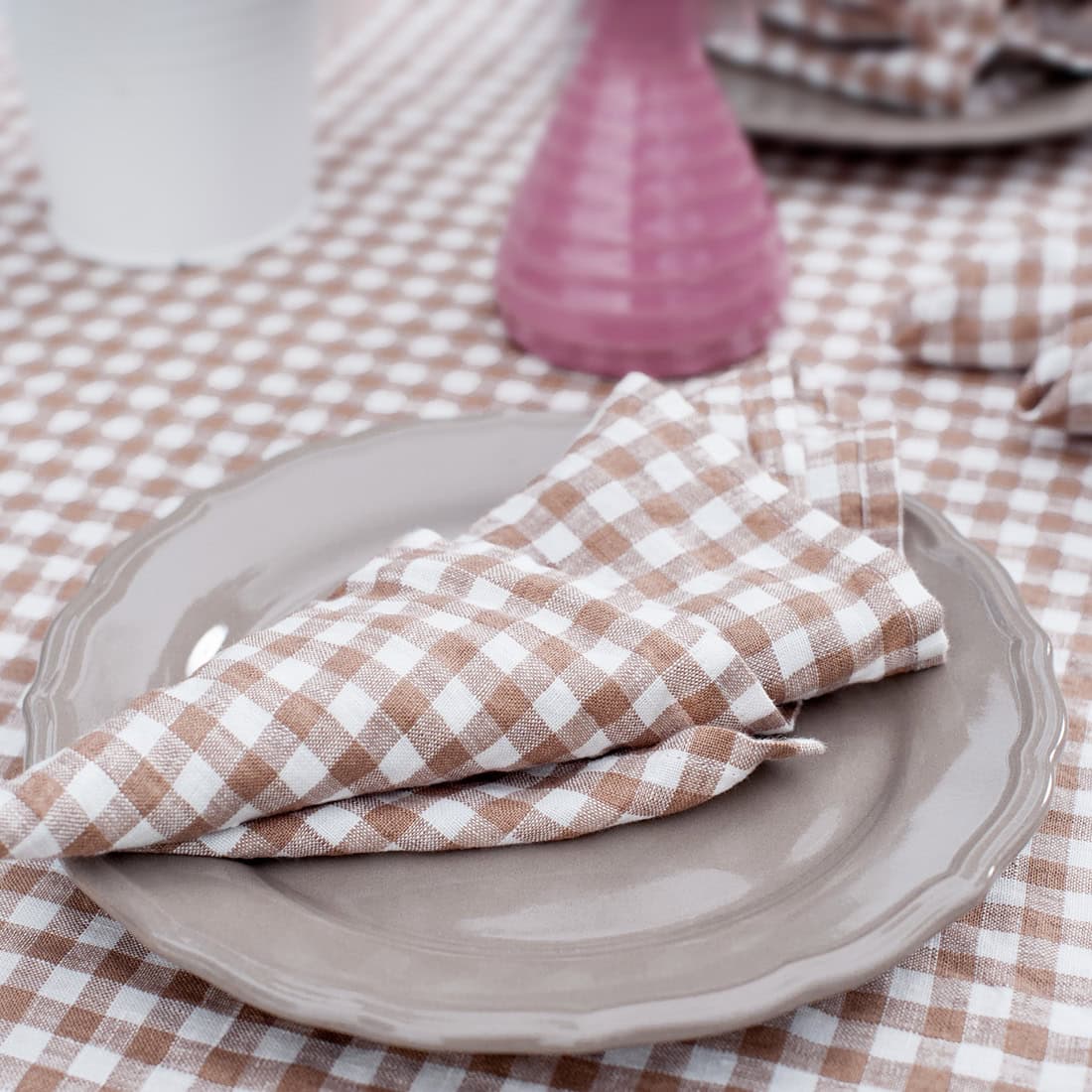 VICHY Serviette braun