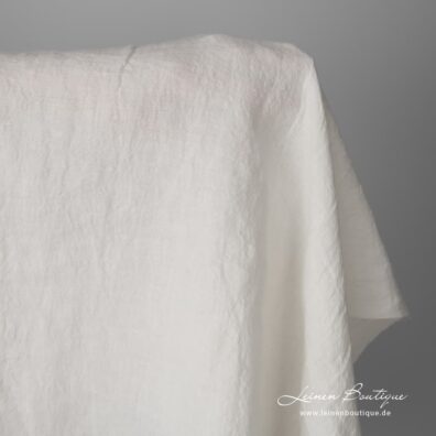 Gelblichweißes Reinleinen 295cm breit