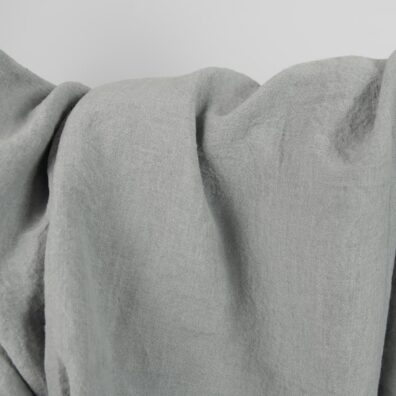 Leinenstoff blaugrau breit vorgewaschen, weich, geschmeidig