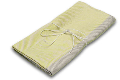 Dreifarbiges Leinen Küchentuch „Duisburg“.