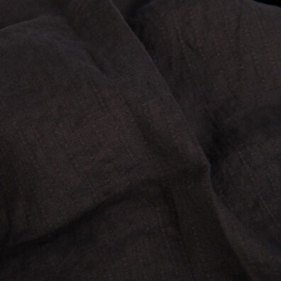 Leinenstoff dunkelgrau vorgewaschen.