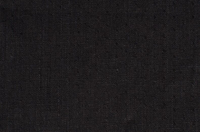 Pure linen fabric in black.