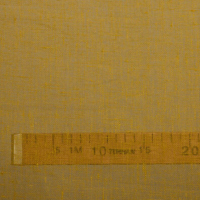 Leinenstoff gelb transparent, für Gardinen, Schals