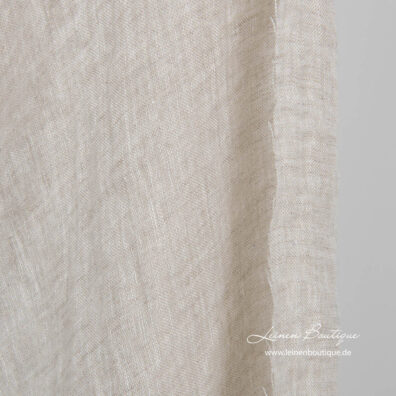 Leinenstoff hellgrau transparent vorgewaschen