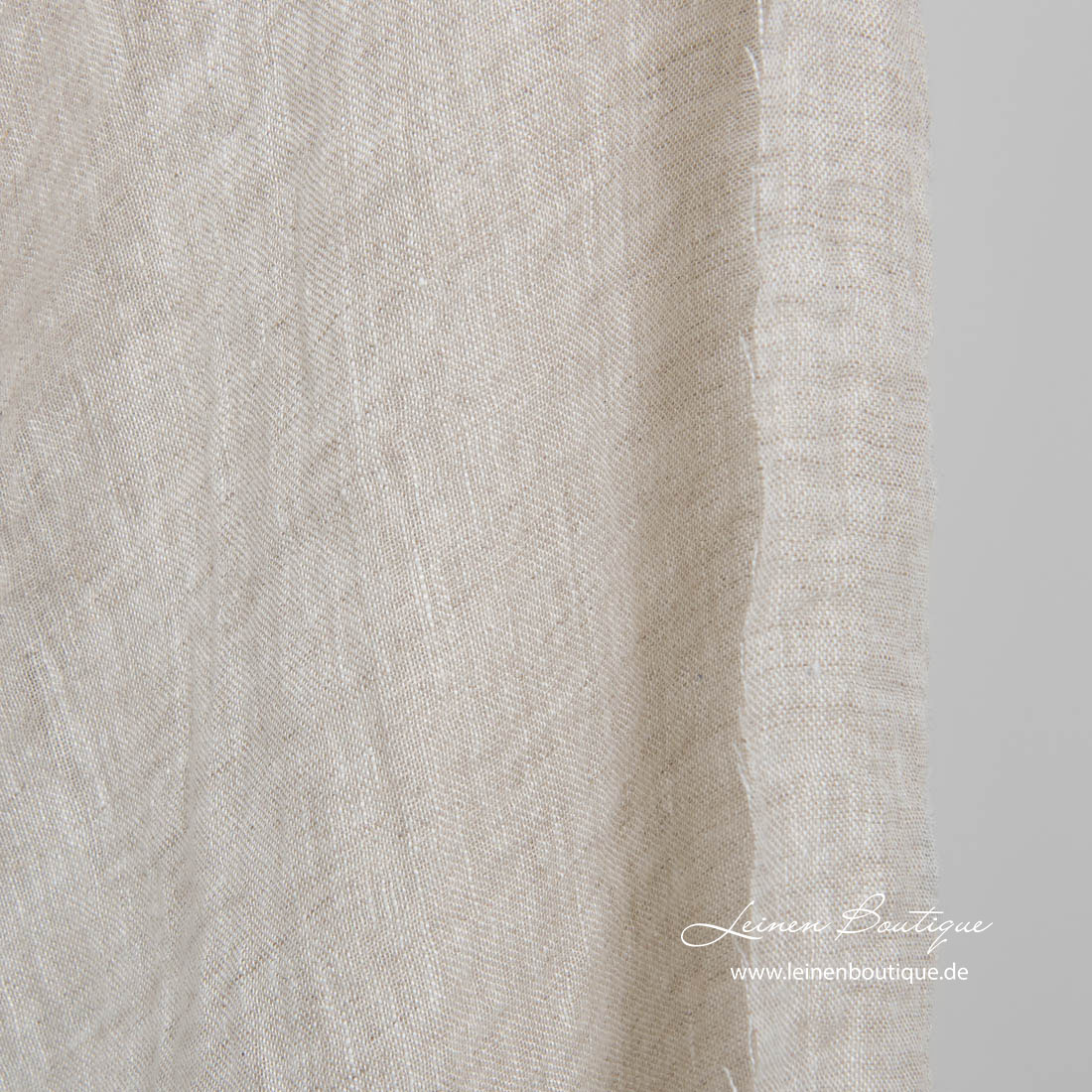 Leinenstoff hellgrau transparent vorgewaschen