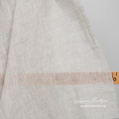 Beige Leinenstoff transparent, für Gardinen, Schals, Stola