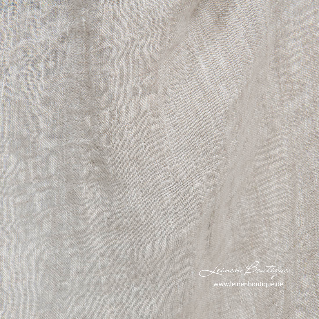 Leinenstoff hellgrau durchsichtig vorgewaschen