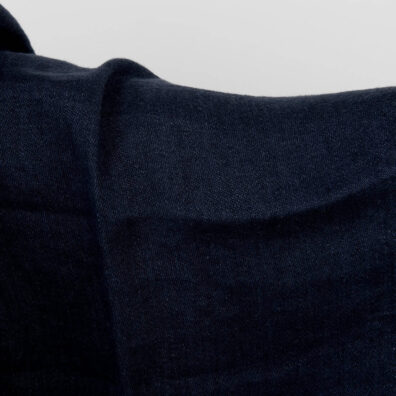 Leinenstoff dunkelblau vorgewaschen, weich, geschmeidig