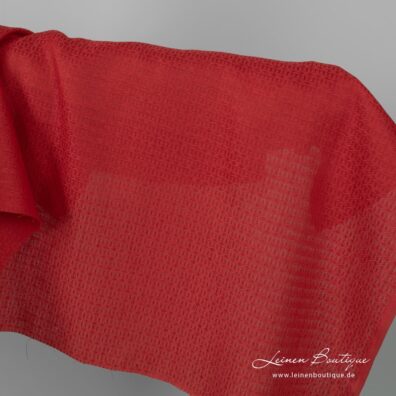 Rotes gemustertes Halbleinen