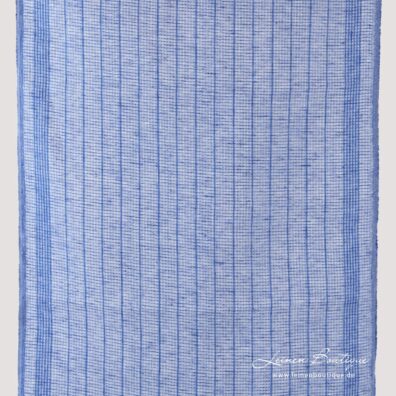 Leinen-Küchentücherstoff Waffelpikee blau