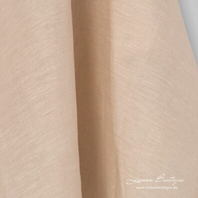 Leichter, bräunlicher Leinenstoff für Bekleidung, Heimtextilien