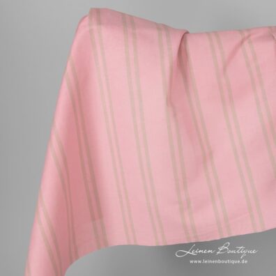 Halbleinen rosa gestreift