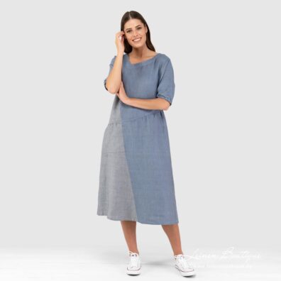 INDI Kleid blau