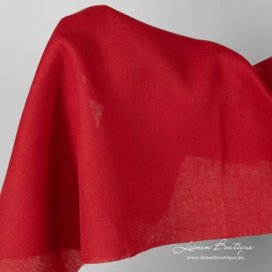 Leinenstoff rot, gemustert