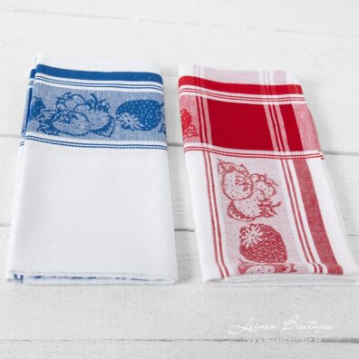Jacquard-Küchentücher aus Halbleinen