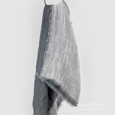 Doppelseitiges graues Leinentuch