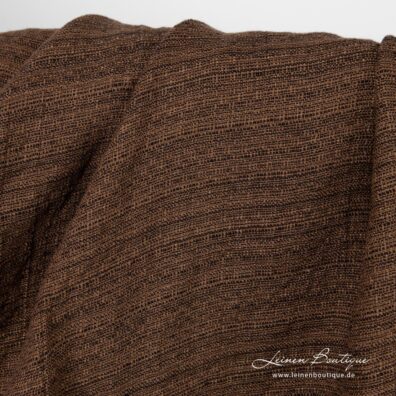 Leinen-Tweed braun gewaschen, weich, geschmeidig