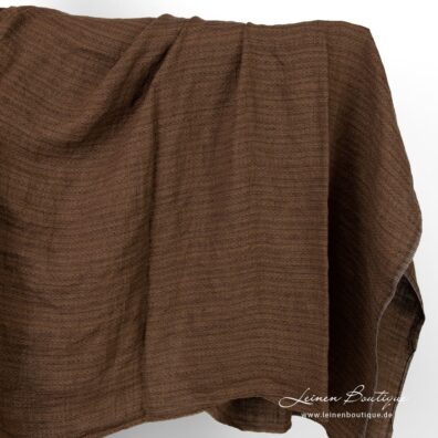 Leinen-Tweed braun gewaschen