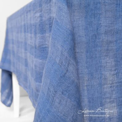 Leinentischdecke blau, leicht ins Violette gehend