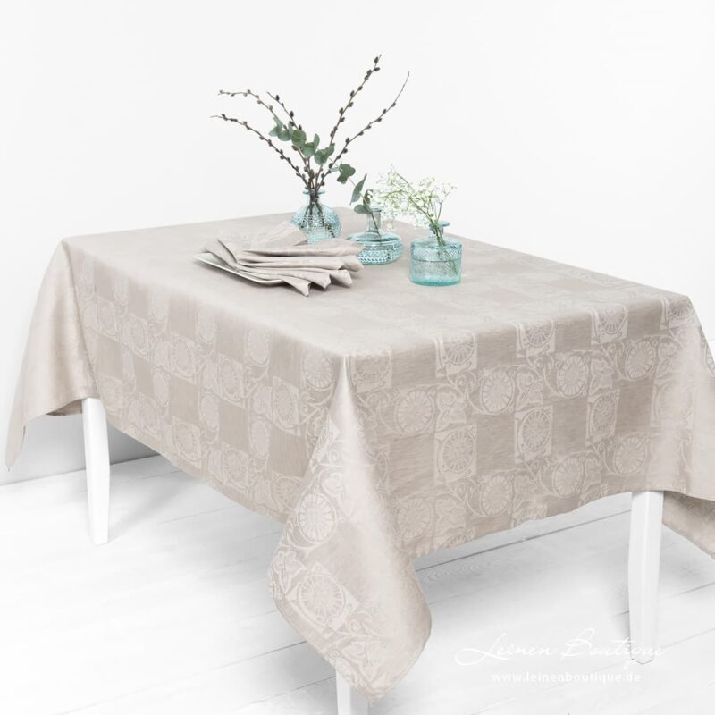 BOTANIC beige Tischdecke