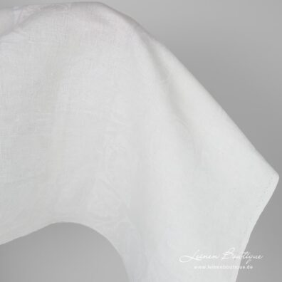 Halbleinen Jacquard schneeweiß zum Nähen von Bekleidung und Heimtextilien