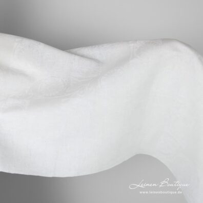 Halbleinen Jacquard schneeweiß