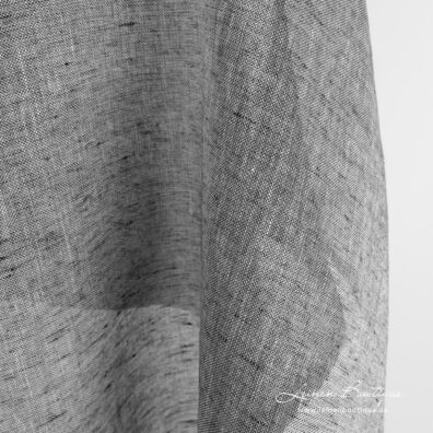 Leinenstoff transparent in Pfeffer-und-Salz-Muster